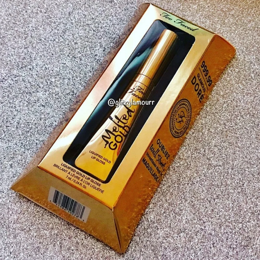 🏆Too Faced Melted Gold Liquified Gold Lip Gloss🏆